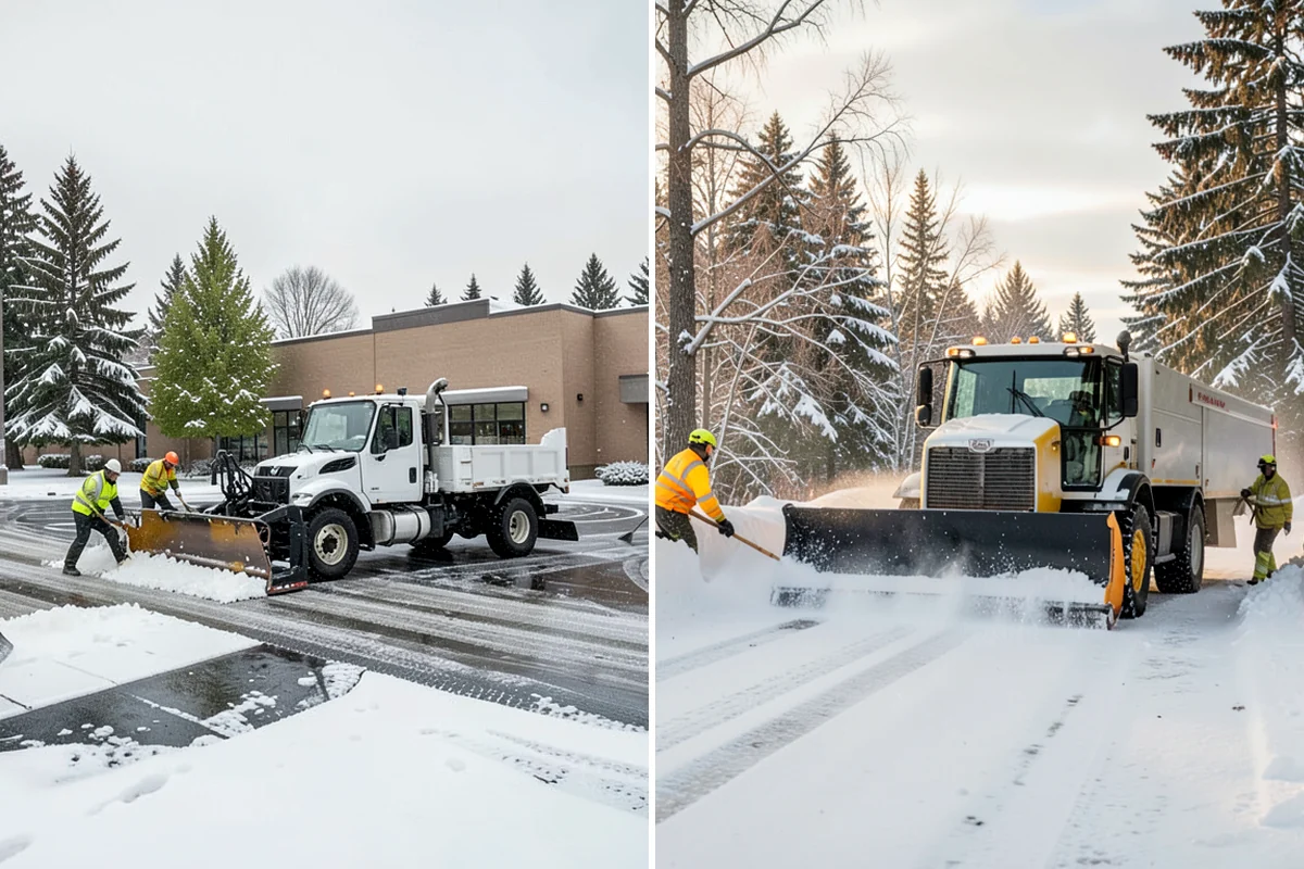 Commercial Walkway Clearing in Enumclaw, King County, WA - Map every internal walkway and connecting path