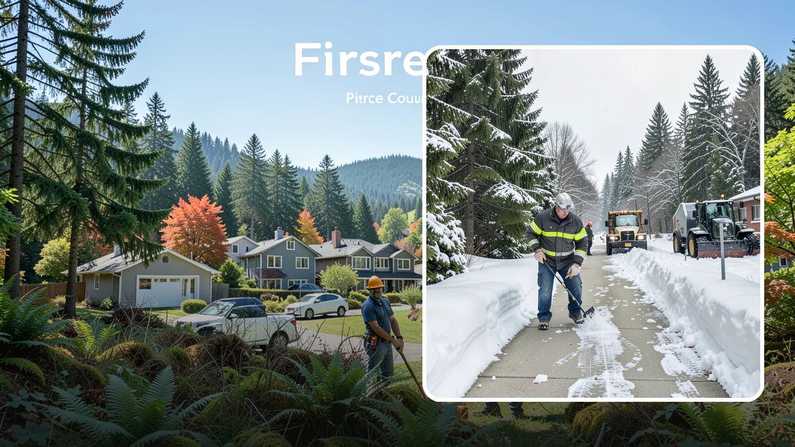 Commercial Walkway Clearing in Fircrest, Pierce County, WA - Keep the internal walkways across your commercial property safe for staff and visitors during winter weather.