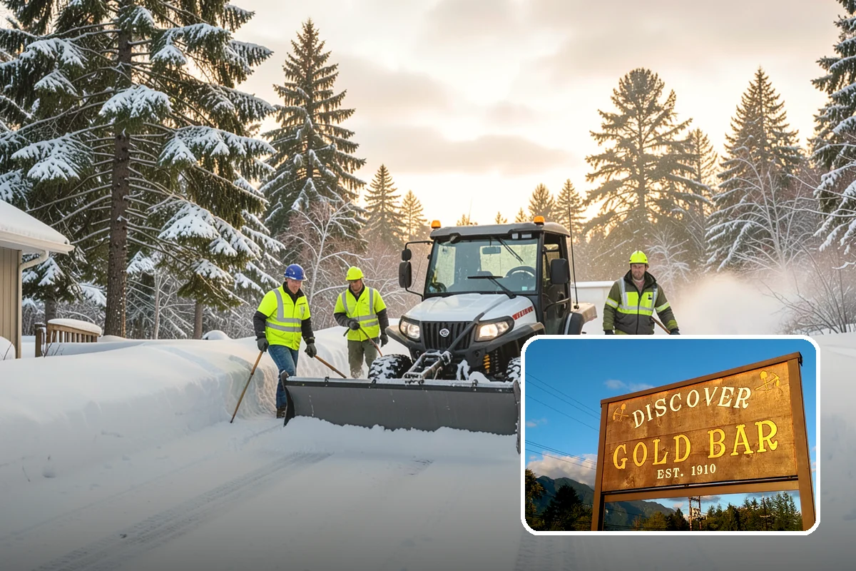 Commercial Walkway Clearing in Gold Bar, Snohomish County, WA - Complete coverage of internal connecting paths