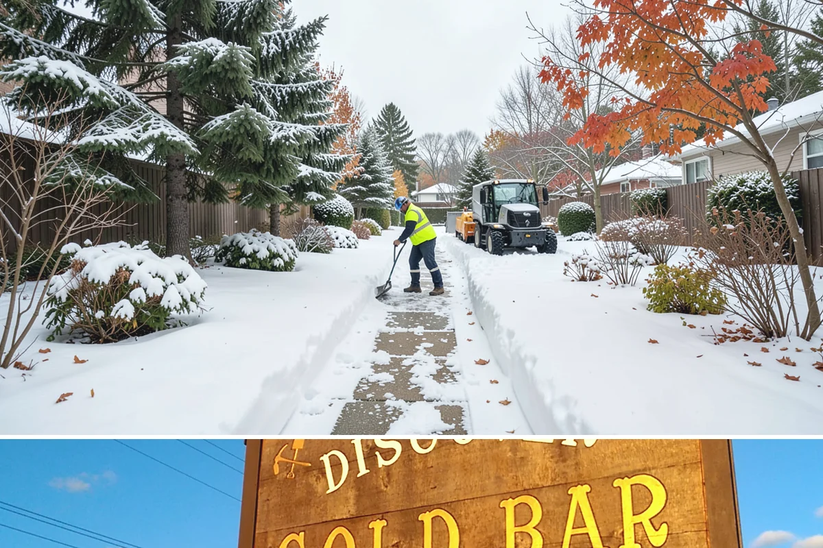 Commercial Walkway Clearing in Gold Bar, Snohomish County, WA - Internal walkways need consistent treatment through midwinter when shaded connecting paths refreeze long after open areas clear.