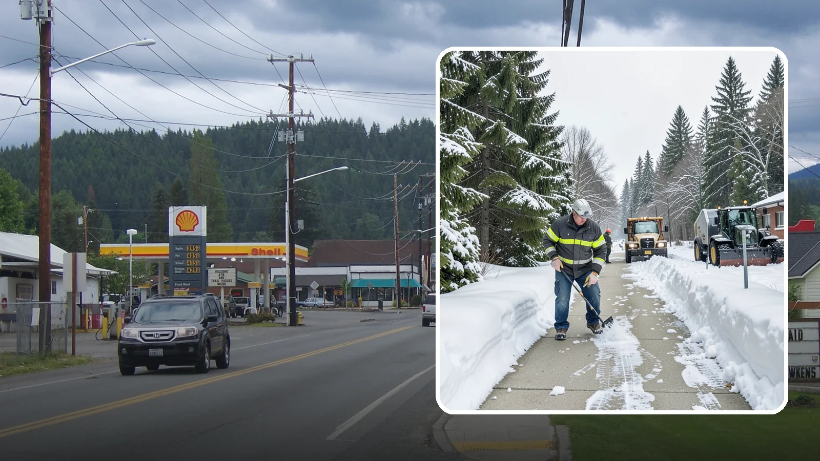Commercial Walkway Clearing in Granite Falls, Snohomish County, WA - Keep the internal walkways across your commercial property safe for staff and visitors during winter weather.