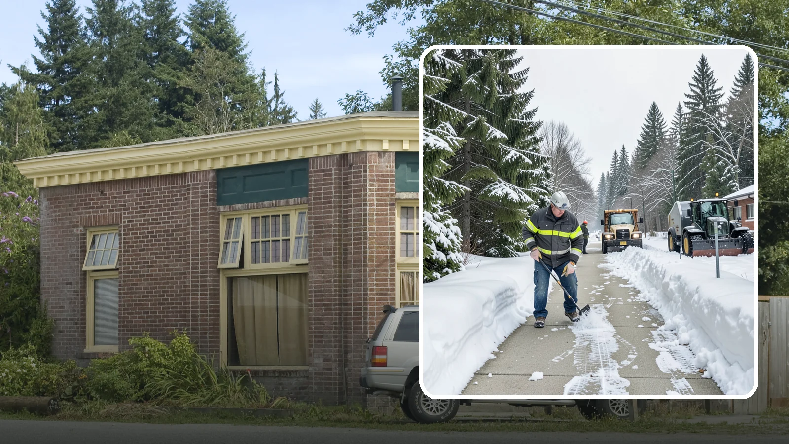 Commercial Walkway Clearing in Hamilton, Skagit County, WA - Keep the internal walkways across your commercial property safe for staff and visitors during winter weather.