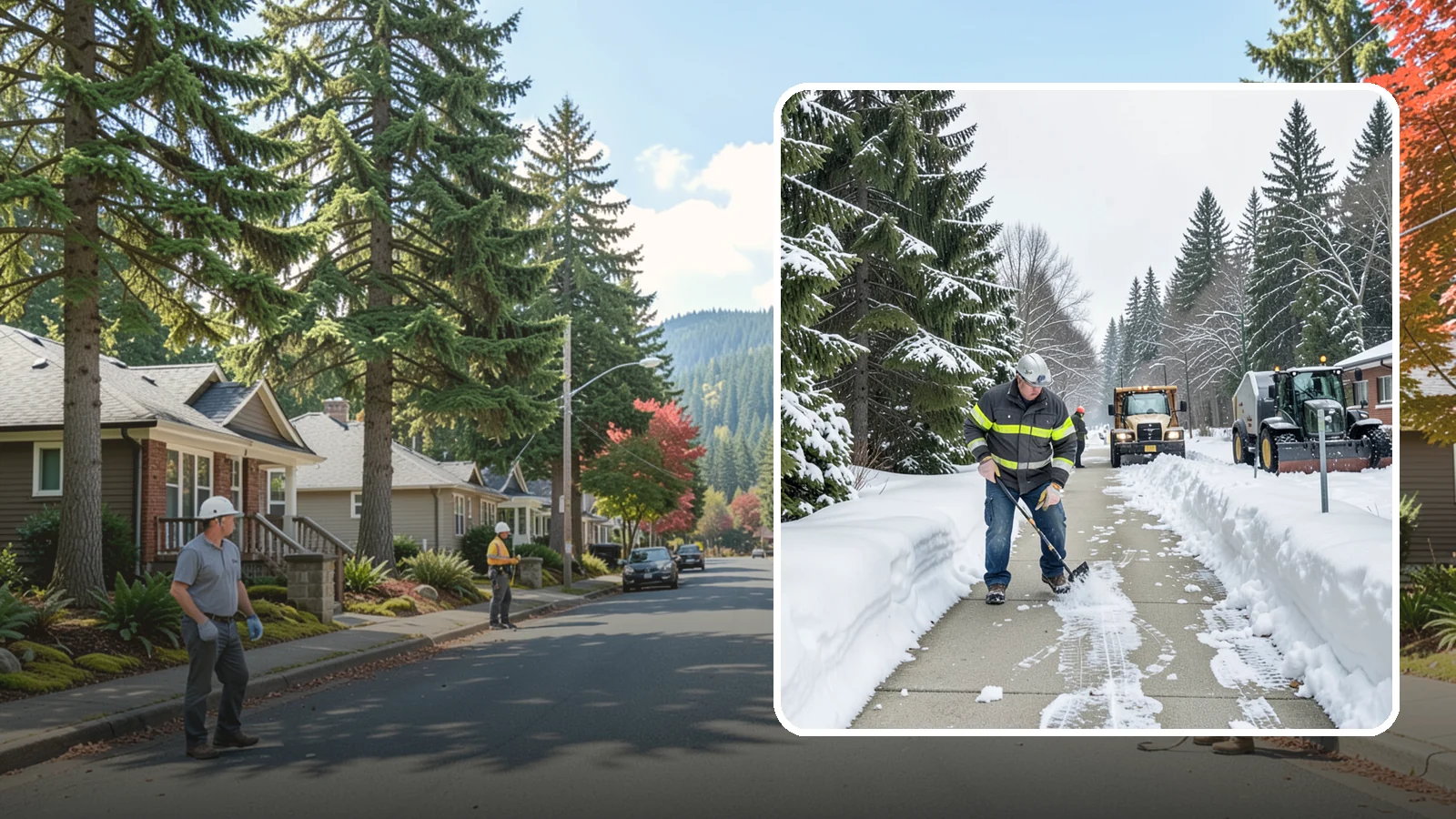 Commercial Walkway Clearing in Hunts Point, King County, WA - Keep the internal walkways across your commercial property safe for staff and visitors during winter weather.