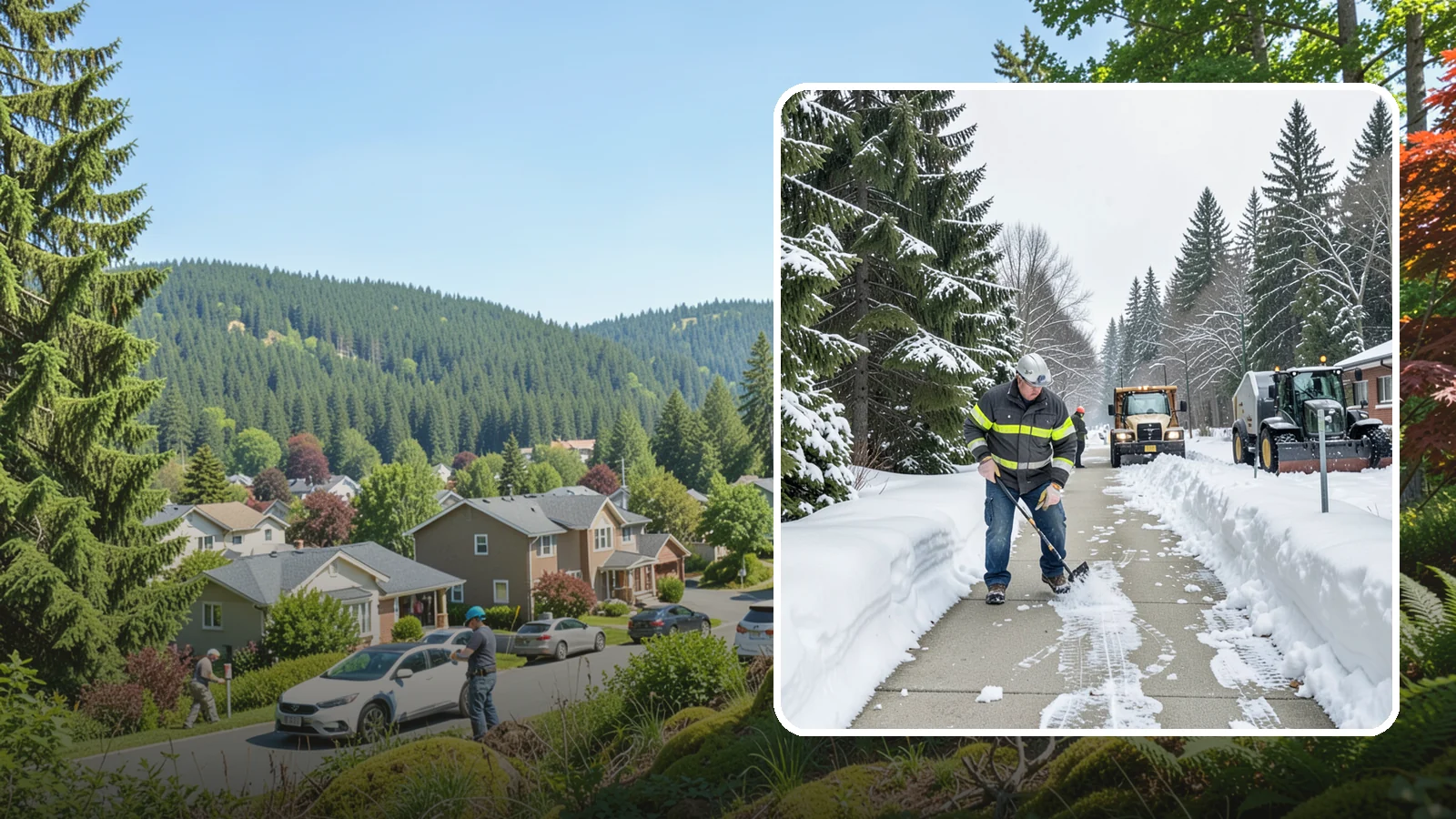 Commercial Walkway Clearing in Index, Snohomish County, WA - Keep the internal walkways across your commercial property safe for staff and visitors during winter weather.