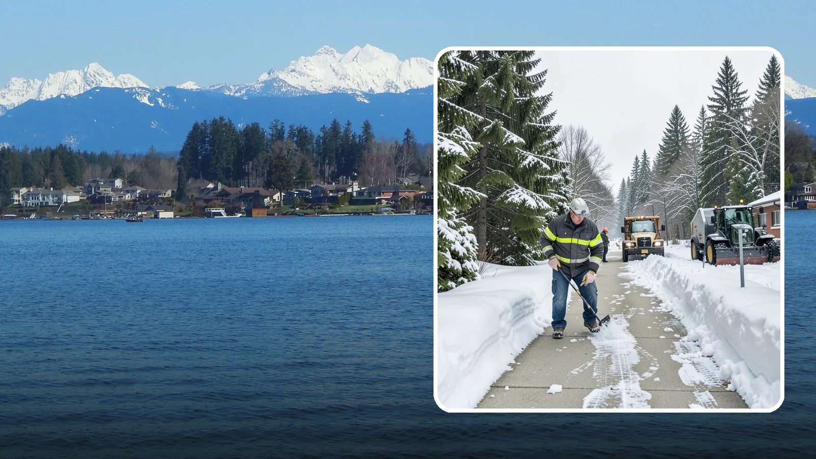 Commercial Walkway Clearing in Lake Stevens, Snohomish County, WA - Keep the internal walkways across your commercial property safe for staff and visitors during winter weather.
