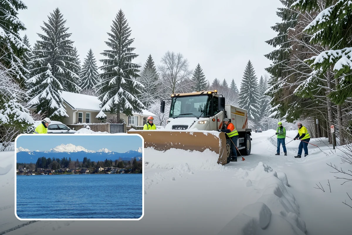Commercial Walkway Clearing in Lake Stevens, Snohomish County, WA - Complete coverage of internal connecting paths