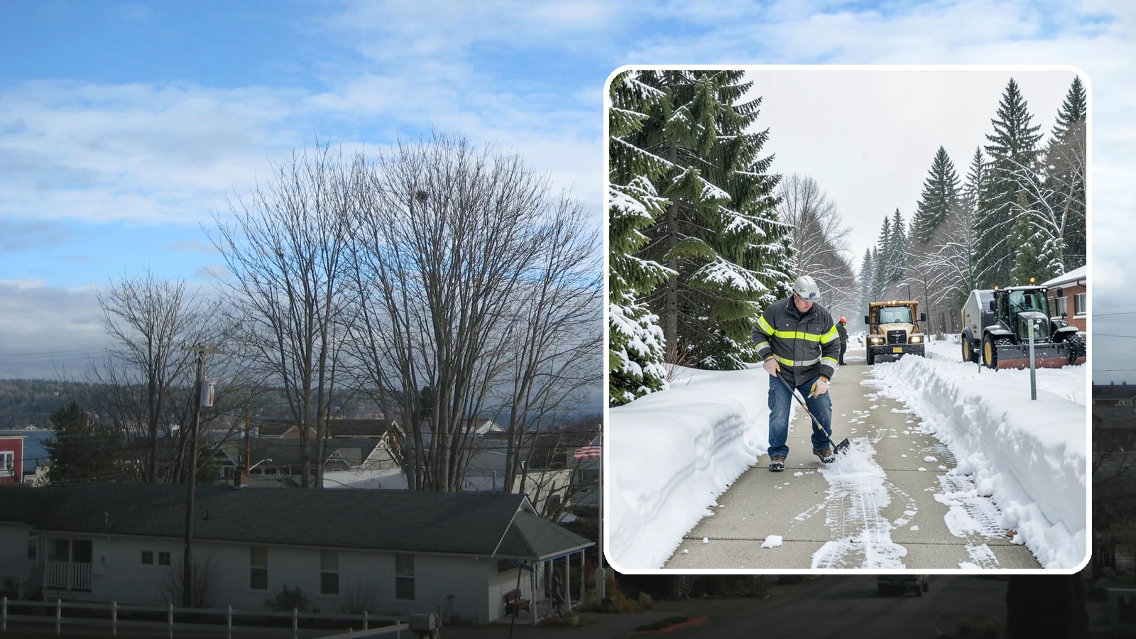 Commercial Walkway Clearing in Langley, Island County, WA - Keep the internal walkways across your commercial property safe for staff and visitors during winter weather.