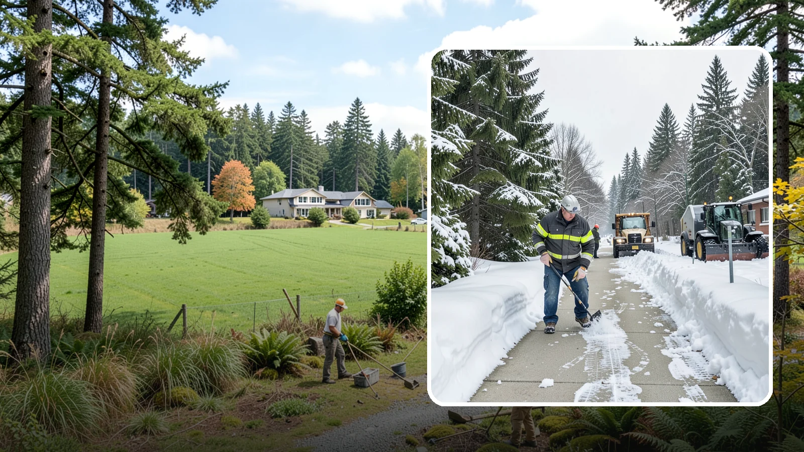 Commercial Walkway Clearing in Lyman, Skagit County, WA - Keep the internal walkways across your commercial property safe for staff and visitors during winter weather.