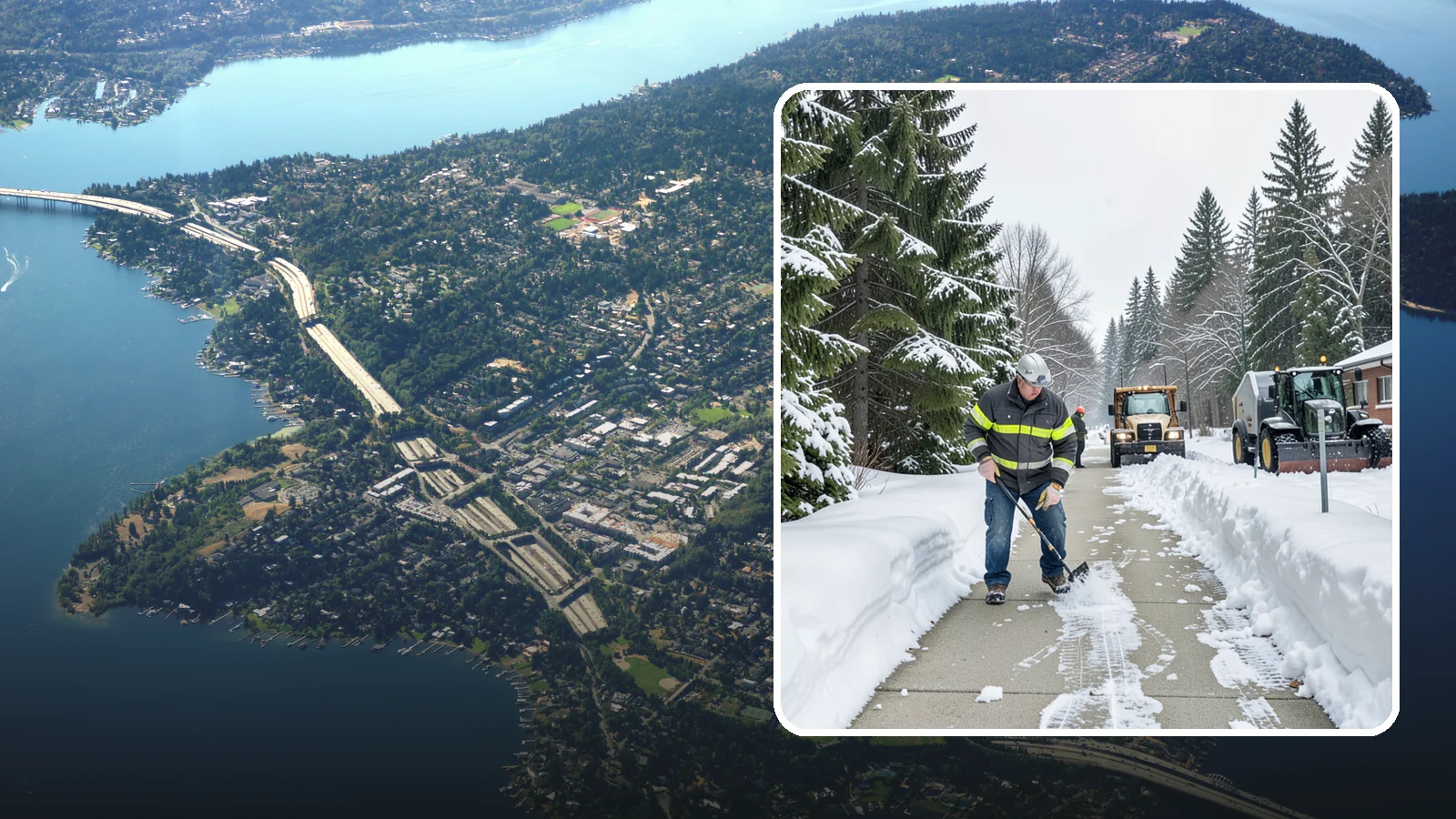 Commercial Walkway Clearing in Mercer Island, King County, WA - Keep the internal walkways across your commercial property safe for staff and visitors during winter weather.