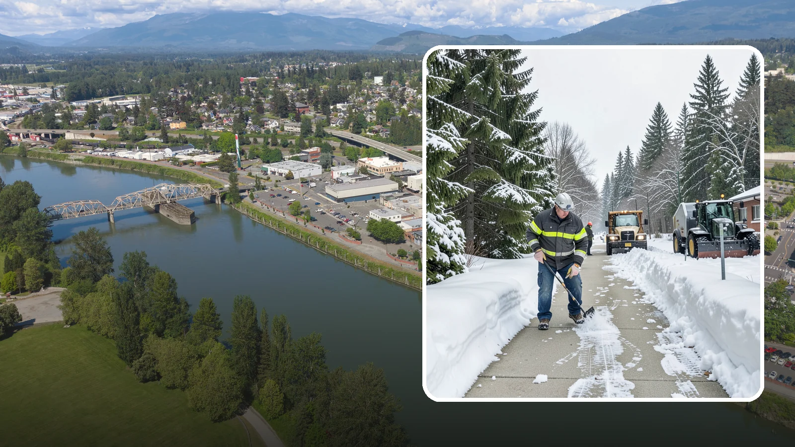 Commercial Walkway Clearing in Mount Vernon, Skagit County, WA - Keep the internal walkways across your commercial property safe for staff and visitors during winter weather.