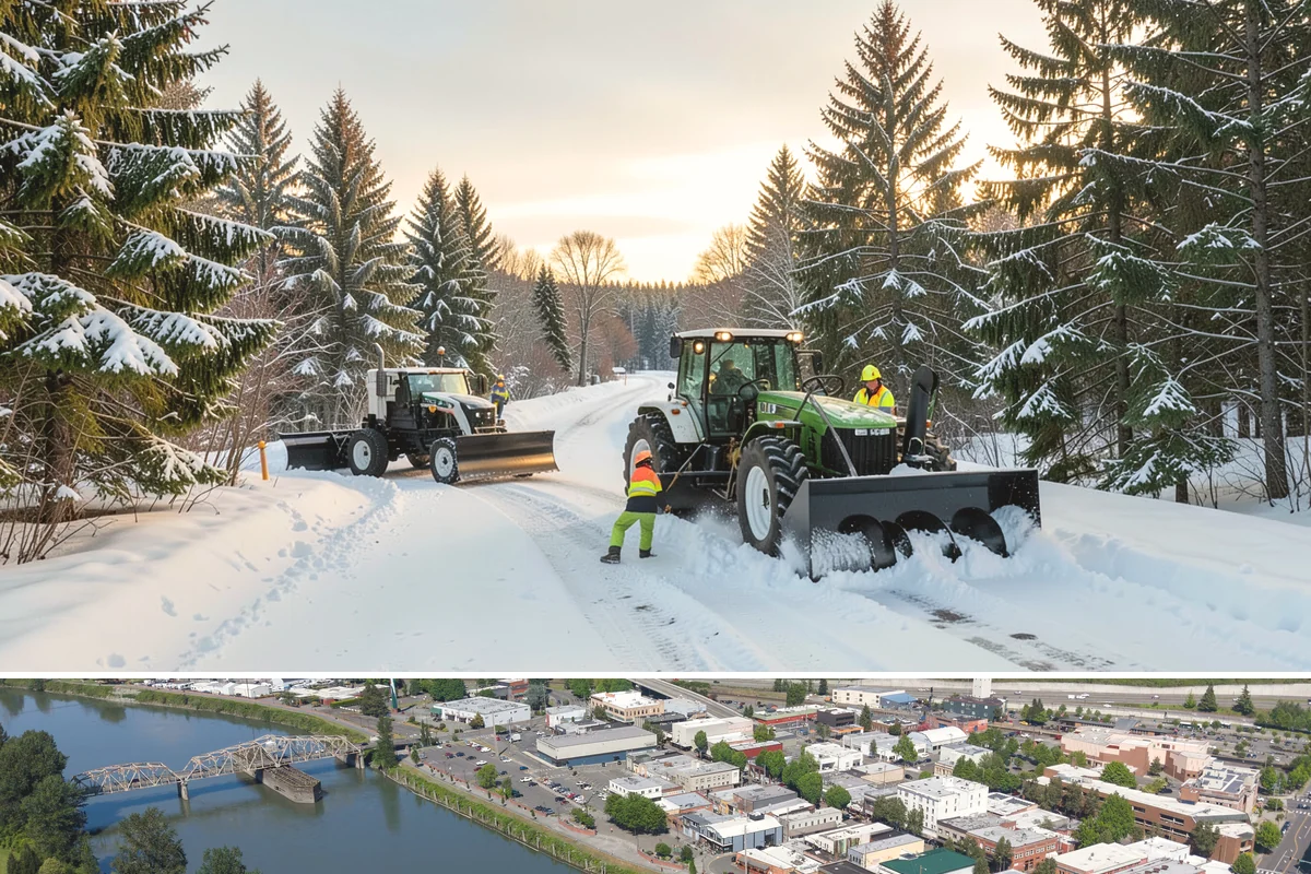 Commercial Walkway Clearing in Mount Vernon, Skagit County, WA - Internal walkways need consistent treatment through midwinter when shaded connecting paths refreeze long after open areas clear.