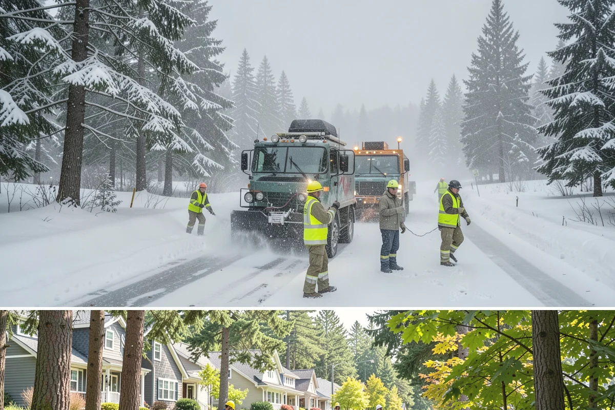 Commercial Walkway Clearing in Normandy Park, King County, WA - Internal walkways need consistent treatment through midwinter when shaded connecting paths refreeze long after open areas clear.
