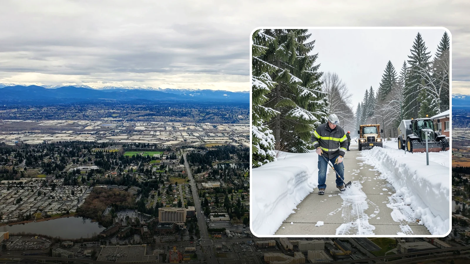 Commercial Walkway Clearing in SeaTac, King County, WA - Keep the internal walkways across your commercial property safe for staff and visitors during winter weather.