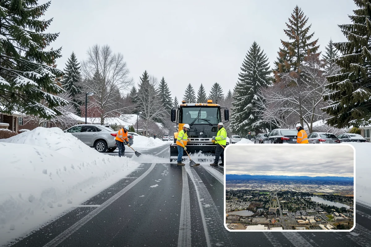 Commercial Walkway Clearing in SeaTac, King County, WA - Complete coverage of internal connecting paths