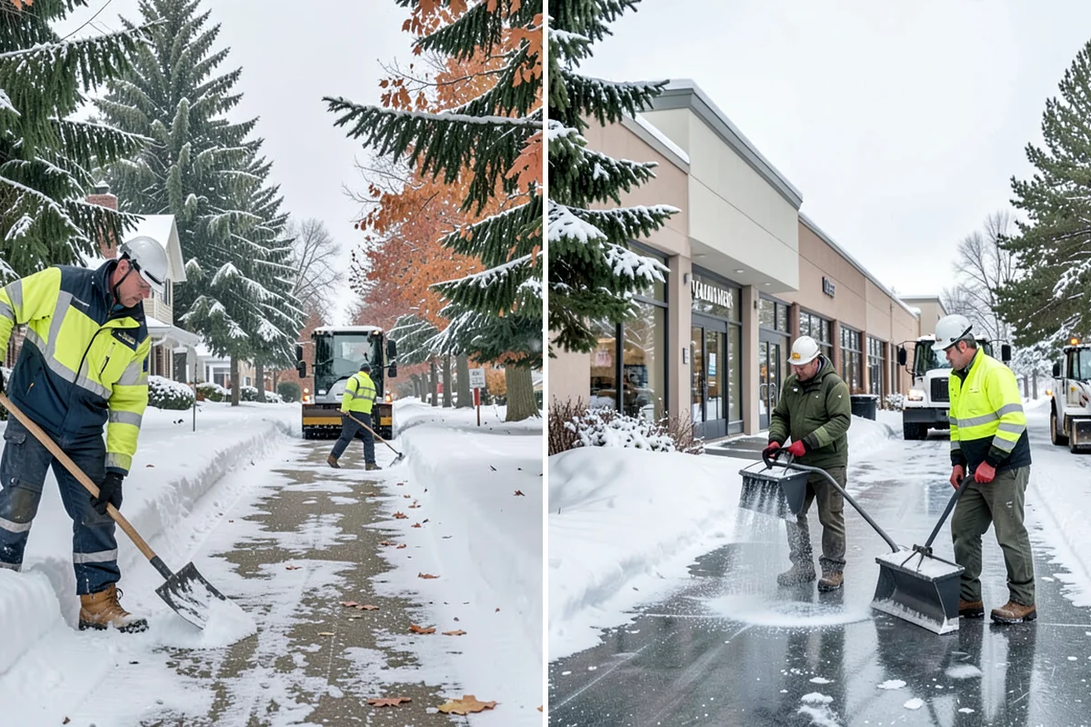 Commercial Walkway Clearing in Sedro-Woolley, Skagit County, WA - Map every internal walkway and connecting path