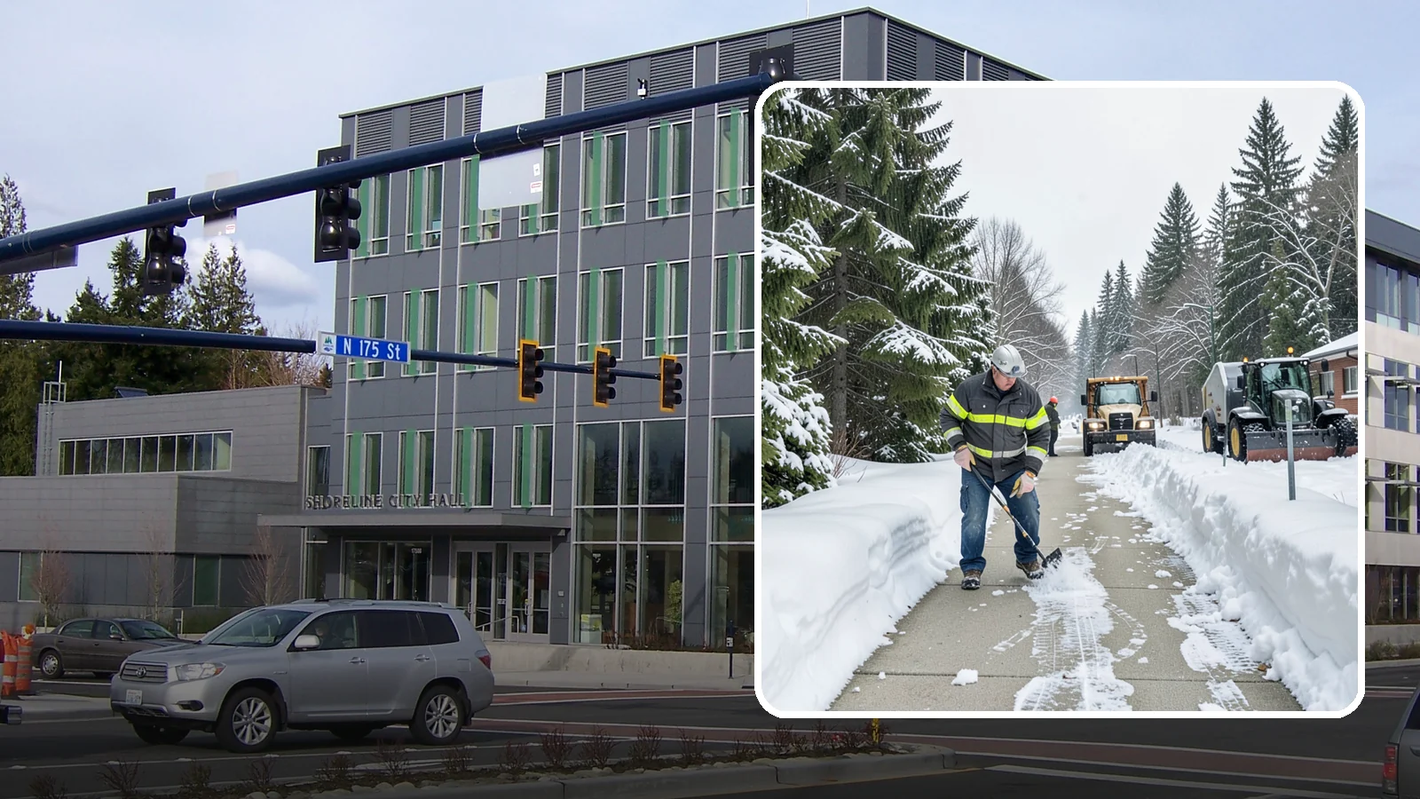Commercial Walkway Clearing in Shoreline, King County, WA - Keep the internal walkways across your commercial property safe for staff and visitors during winter weather.