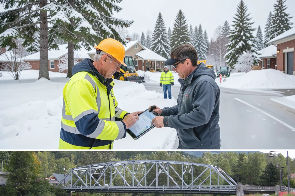 Commercial Walkway Clearing in Skykomish, King County, WA - Internal walkways need consistent treatment through midwinter when shaded connecting paths refreeze long after open areas clear.
