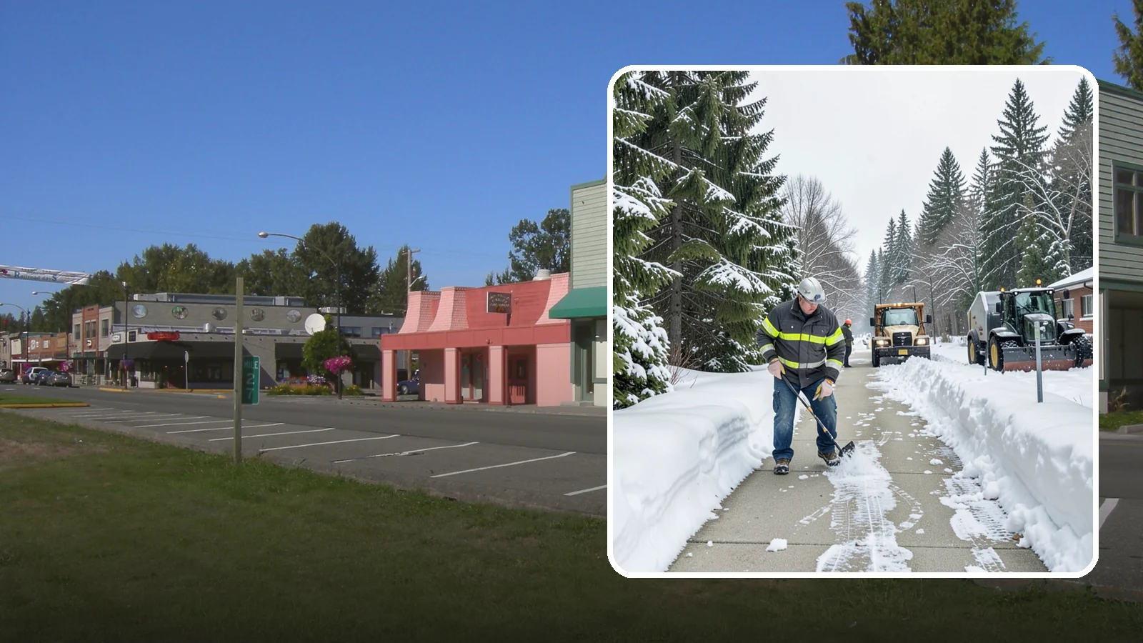 Commercial Walkway Clearing in Snoqualmie, King County, WA - Keep the internal walkways across your commercial property safe for staff and visitors during winter weather.
