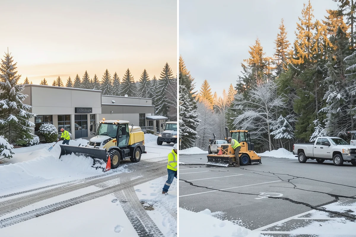 Commercial Walkway Clearing in South Prairie, Pierce County, WA - Map every internal walkway and connecting path