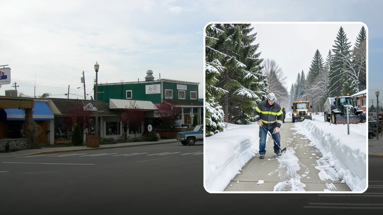 Commercial Walkway Clearing in Stanwood, Snohomish County, WA - Keep the internal walkways across your commercial property safe for staff and visitors during winter weather.