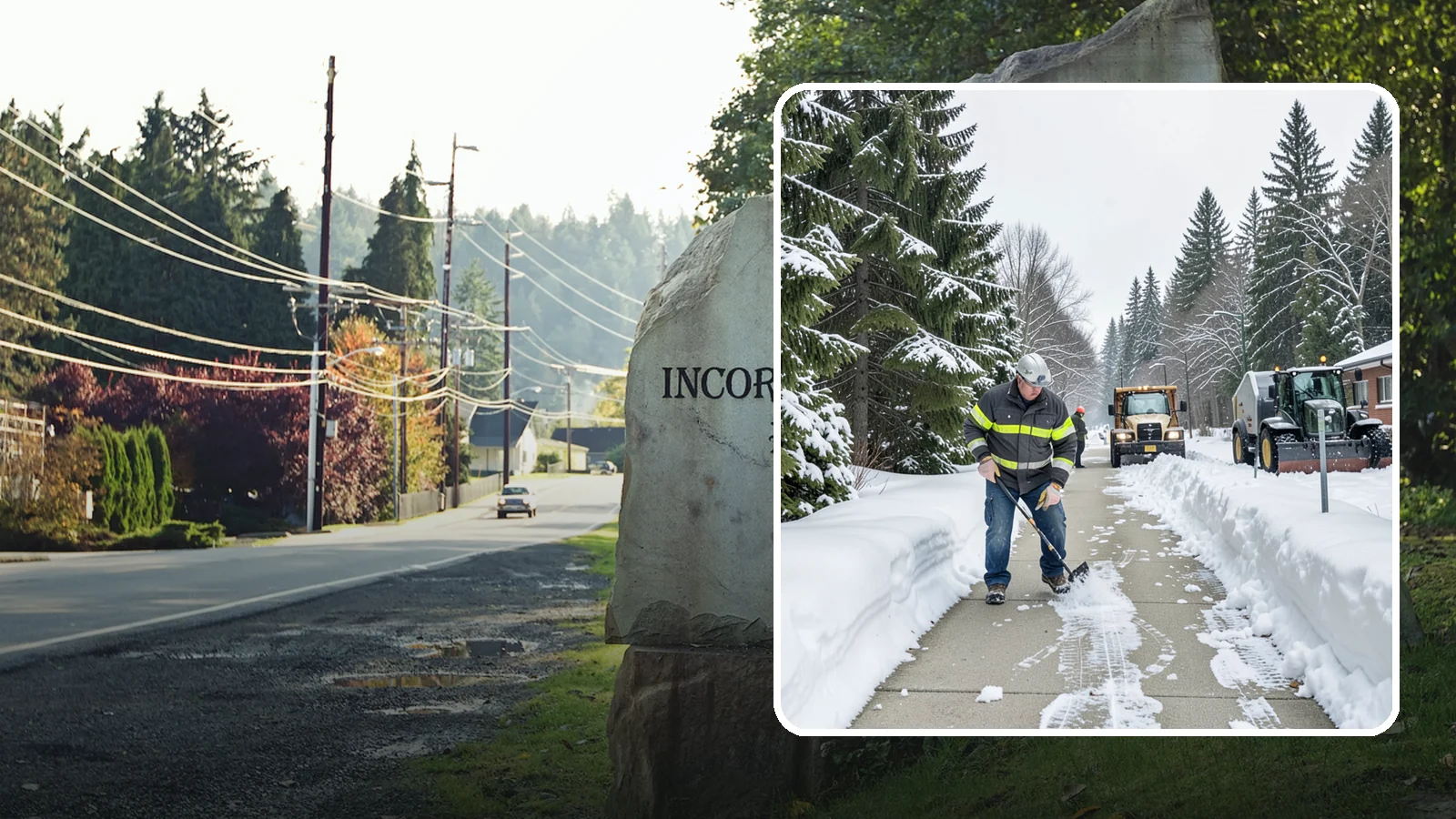 Commercial Walkway Clearing in Wilkeson, Pierce County, WA - Keep the internal walkways across your commercial property safe for staff and visitors during winter weather.