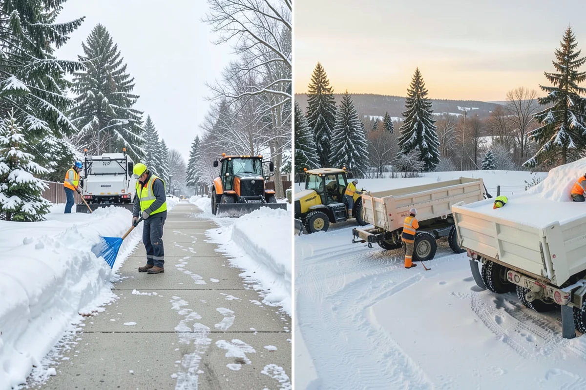 Compact Equipment Snow Removal in Beaux Arts Village, King County, WA - Assess access points and surface sensitivity