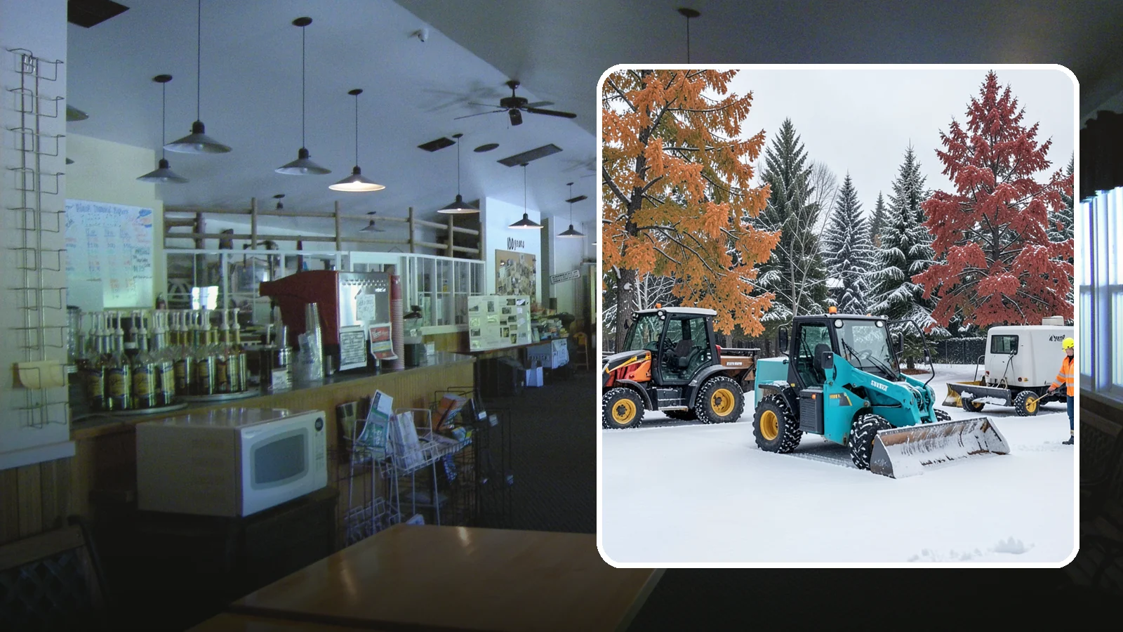 Compact Equipment Snow Removal in Black Diamond, King County, WA - Our compact machines clear courtyards, plazas, and gated areas where full-size equipment simply cannot fit.