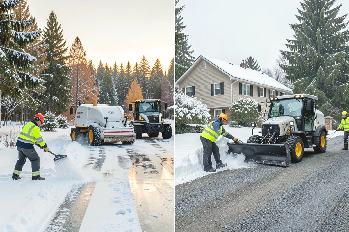 Compact Equipment Snow Removal in Black Diamond, King County, WA - Assess access points and surface sensitivity