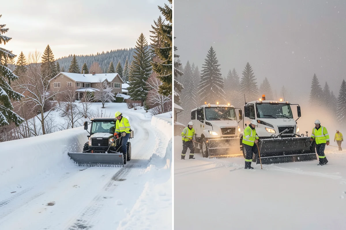 Compact Equipment Snow Removal in Buckley, Pierce County, WA - Assess access points and surface sensitivity