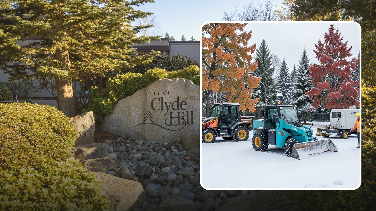 Compact Equipment Snow Removal in Clyde Hill, King County, WA - Our compact machines clear courtyards, plazas, and gated areas where full-size equipment simply cannot fit.