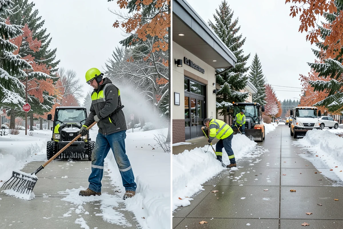 Compact Equipment Snow Removal in Clyde Hill, King County, WA - Assess access points and surface sensitivity