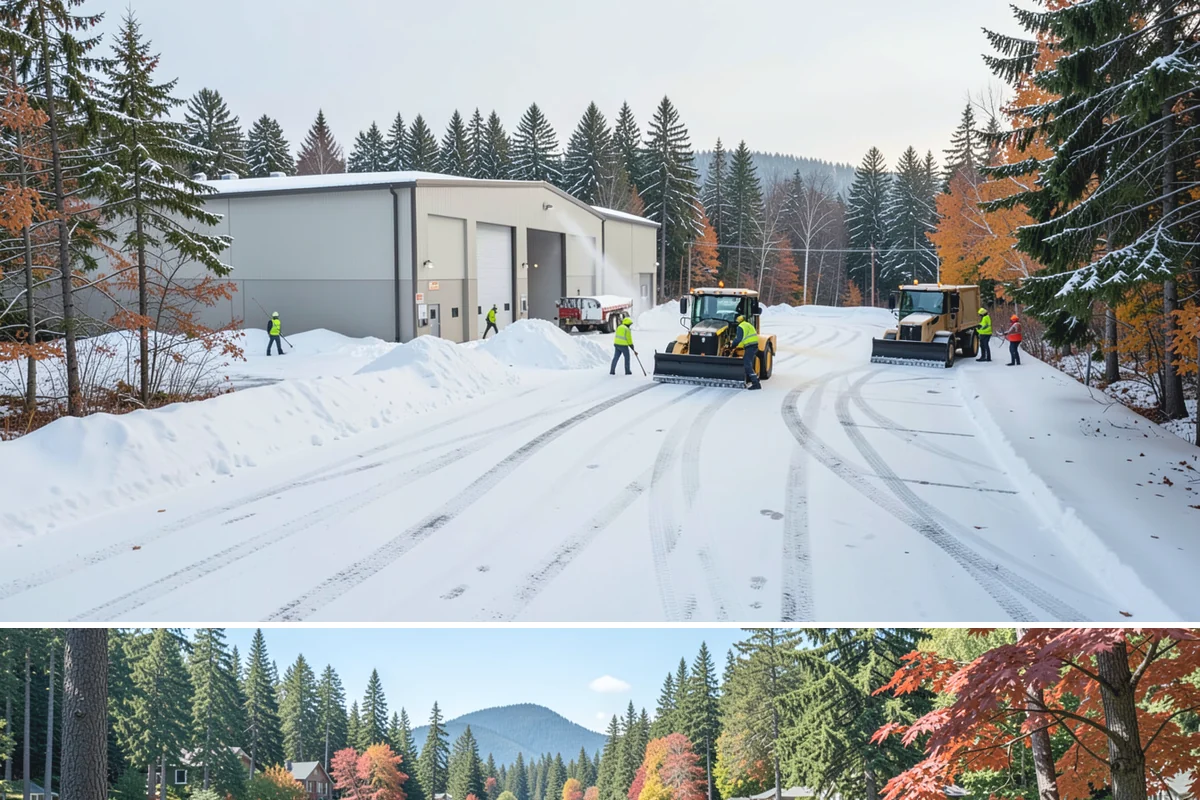 Compact Equipment Snow Removal in Covington, King County, WA - Compact equipment is most requested for enclosed spaces during peak snow from December to February.