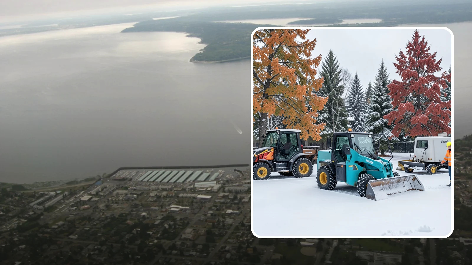 Compact Equipment Snow Removal in Des Moines, King County, WA - Our compact machines clear courtyards, plazas, and gated areas where full-size equipment simply cannot fit.