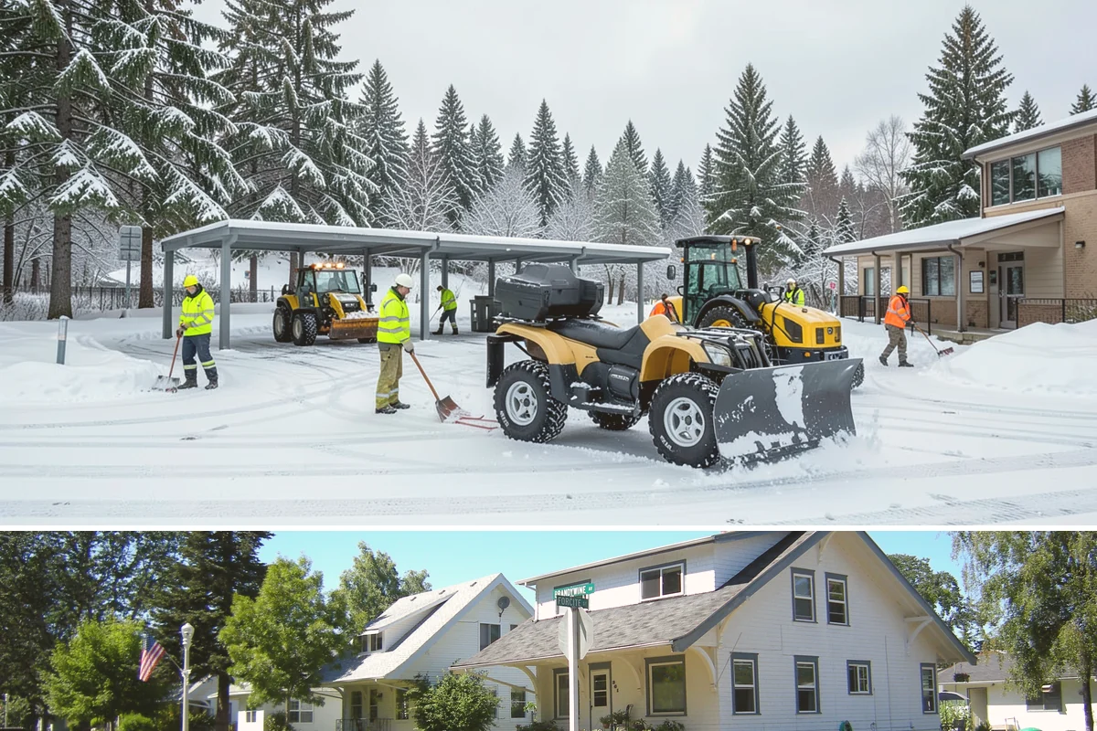 Compact Equipment Snow Removal in DuPont, Pierce County, WA - Compact equipment is most requested for enclosed spaces during peak snow from December to February.