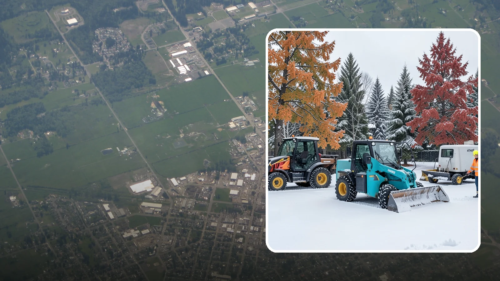 Compact Equipment Snow Removal in Enumclaw, King County, WA - Our compact machines clear courtyards, plazas, and gated areas where full-size equipment simply cannot fit.