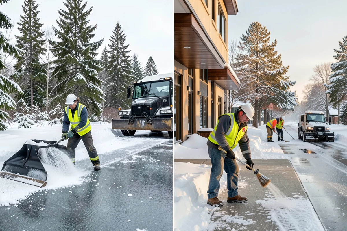 Compact Equipment Snow Removal in Enumclaw, King County, WA - Assess access points and surface sensitivity