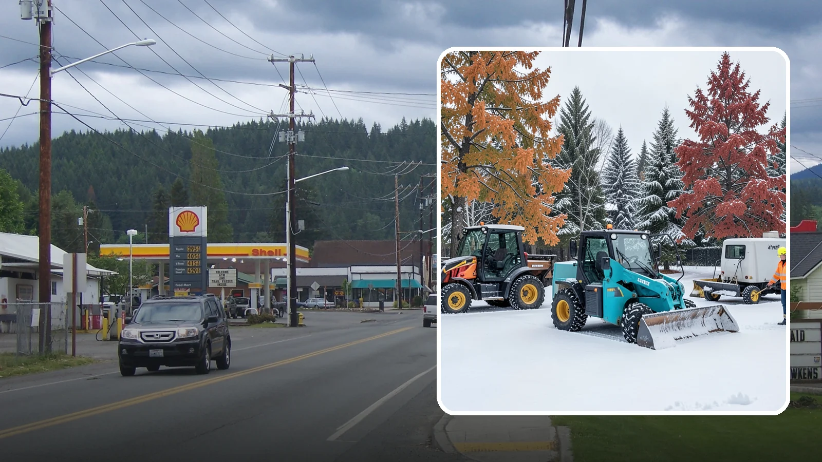 Compact Equipment Snow Removal in Granite Falls, Snohomish County, WA - Our compact machines clear courtyards, plazas, and gated areas where full-size equipment simply cannot fit.