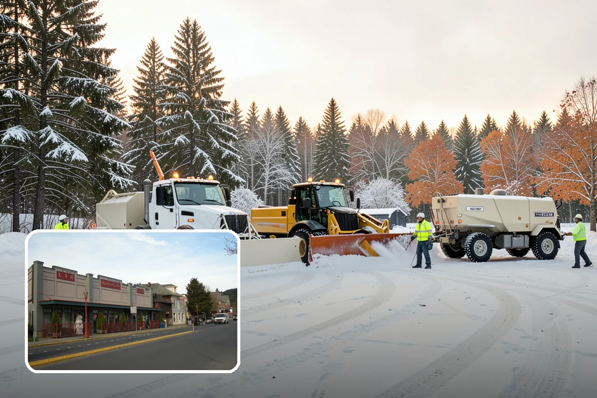 Compact Equipment Snow Removal in Issaquah, King County, WA - Access to gated and enclosed spaces