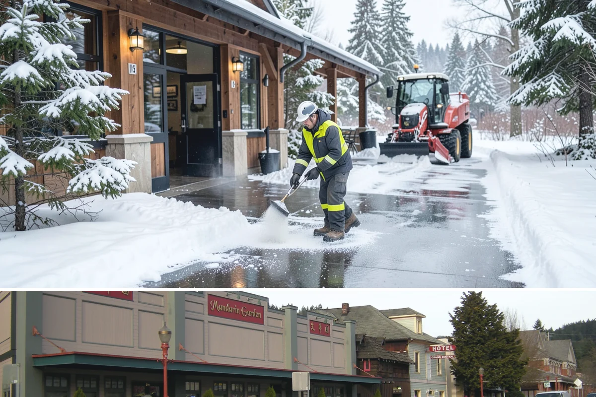 Compact Equipment Snow Removal in Issaquah, King County, WA - Compact equipment is most requested for enclosed spaces during peak snow from December to February.