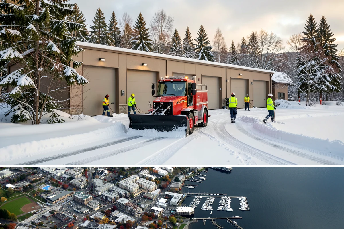 Compact Equipment Snow Removal in Kirkland, King County, WA - Compact equipment is most requested for enclosed spaces during peak snow from December to February.
