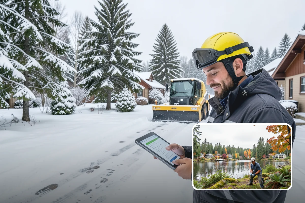 Compact Equipment Snow Removal in La Conner, Skagit County, WA - Access to gated and enclosed spaces