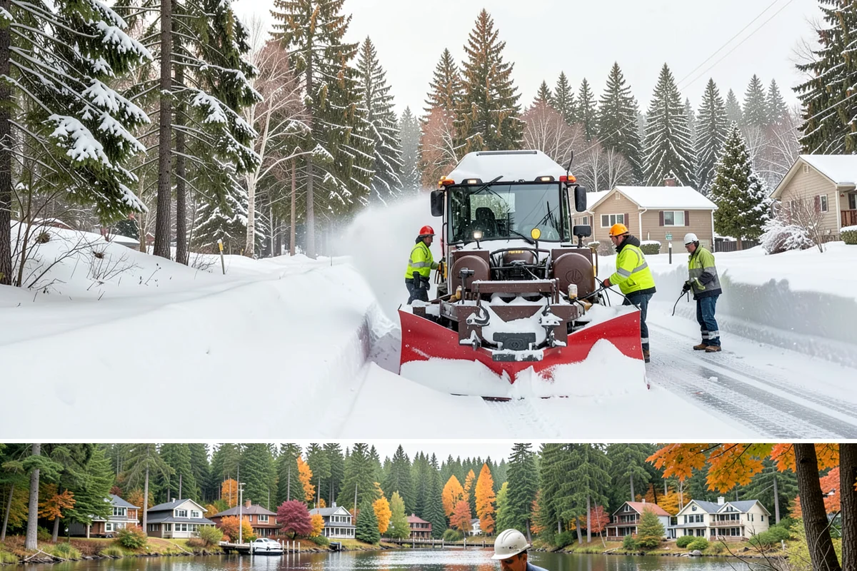 Compact Equipment Snow Removal in La Conner, Skagit County, WA - Compact equipment is most requested for enclosed spaces during peak snow from December to February.