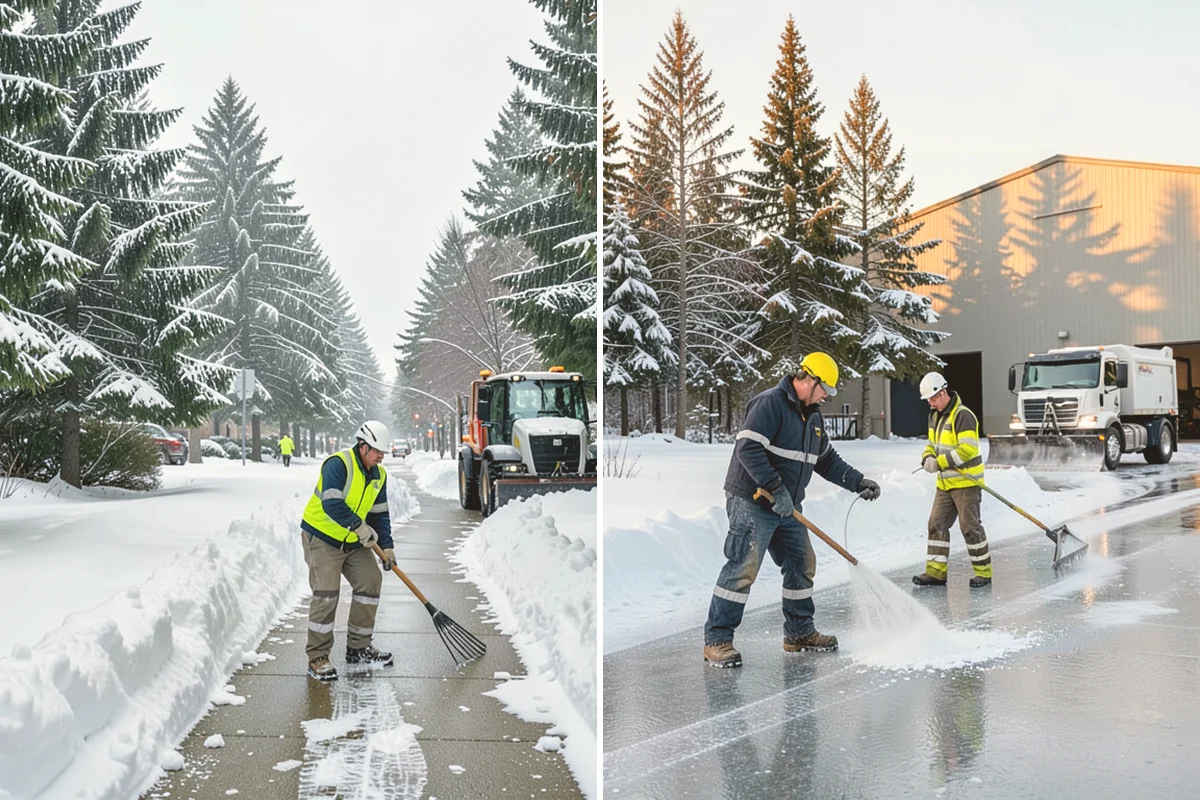 Compact Equipment Snow Removal in Langley, Island County, WA - Assess access points and surface sensitivity