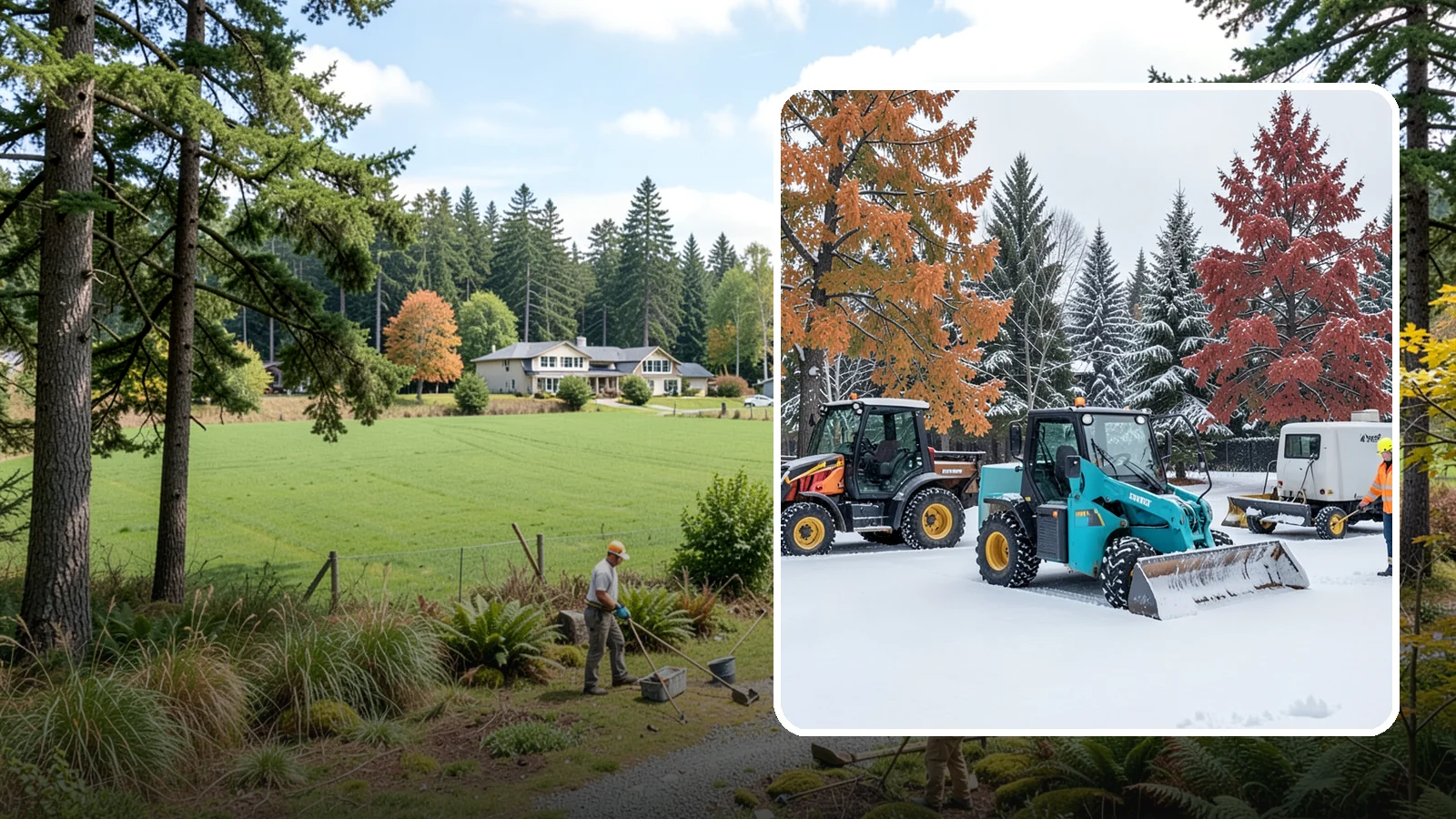 Compact Equipment Snow Removal in Lyman, Skagit County, WA - Our compact machines clear courtyards, plazas, and gated areas where full-size equipment simply cannot fit.