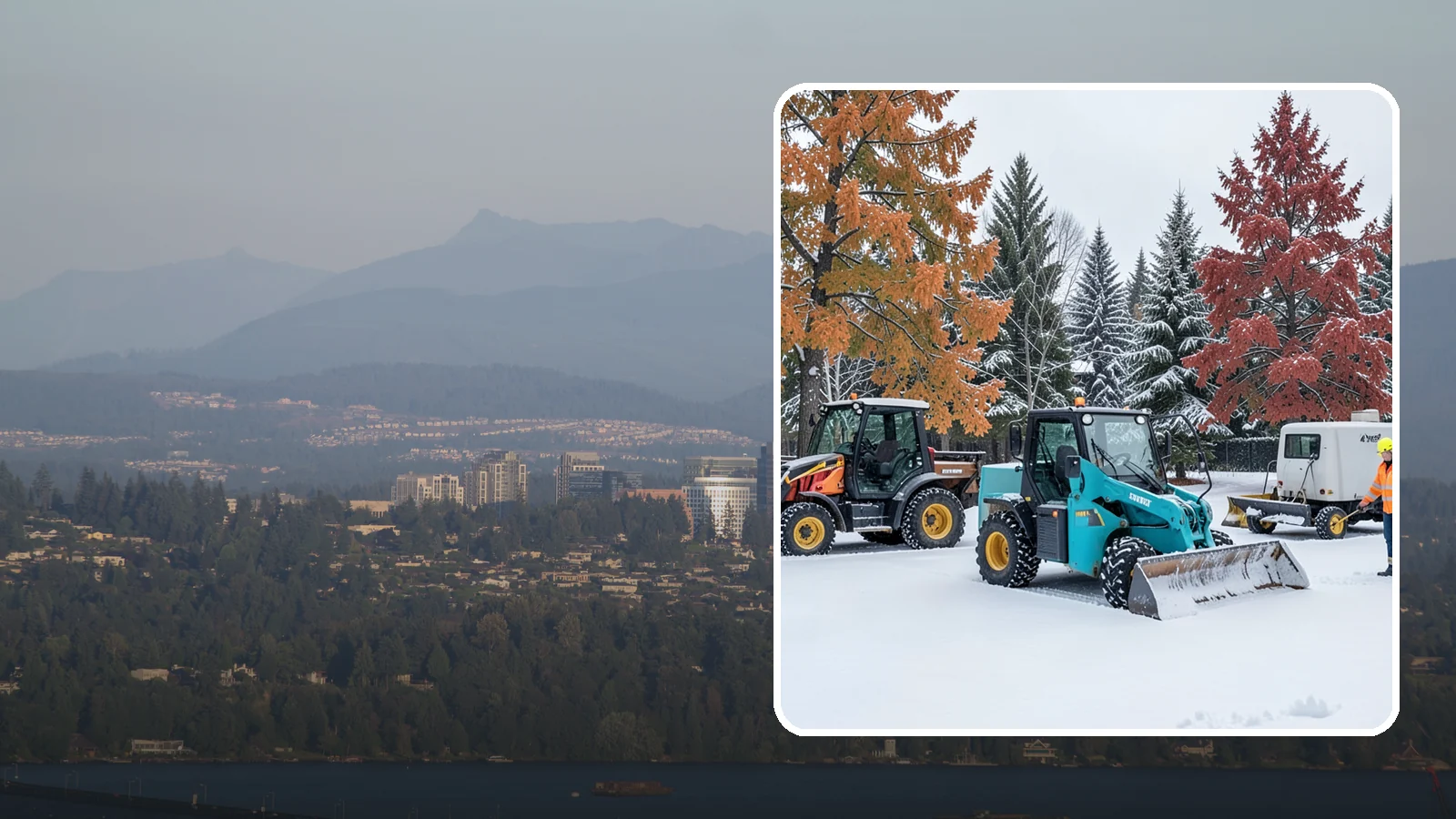 Compact Equipment Snow Removal in Medina, King County, WA - Our compact machines clear courtyards, plazas, and gated areas where full-size equipment simply cannot fit.