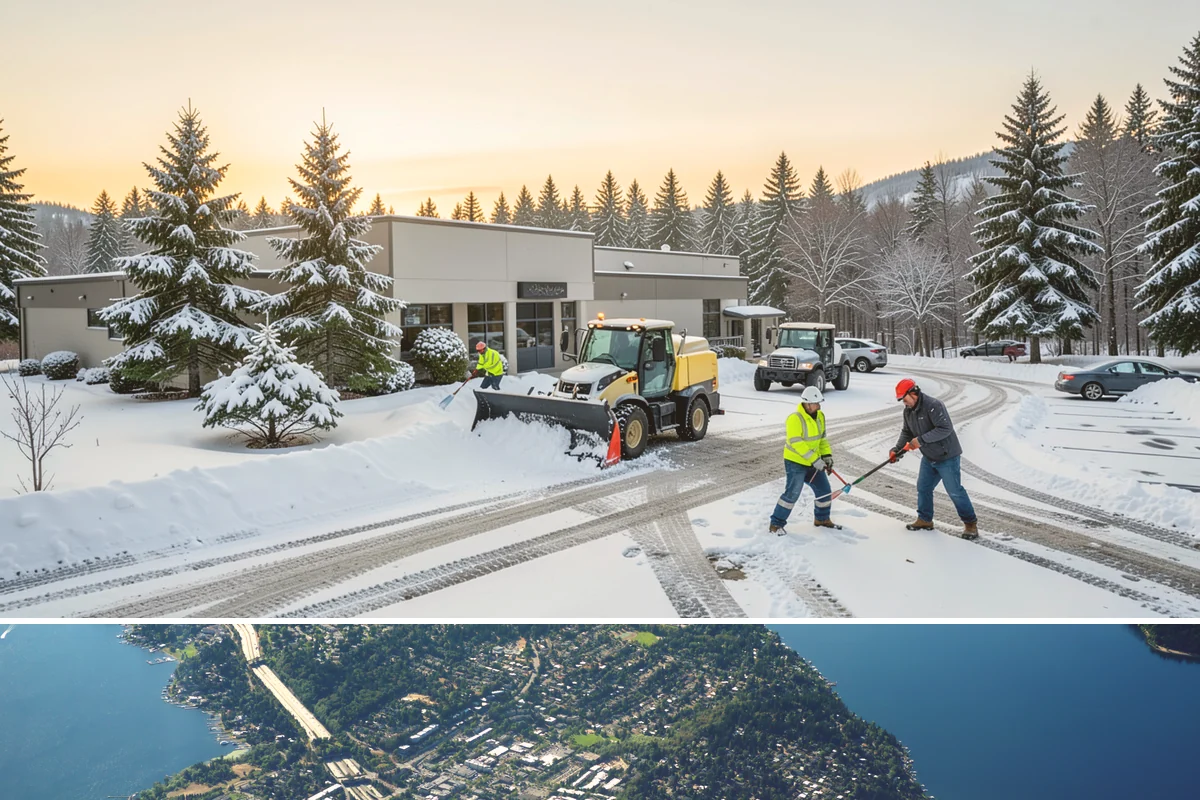 Compact Equipment Snow Removal in Mercer Island, King County, WA - Compact equipment is most requested for enclosed spaces during peak snow from December to February.