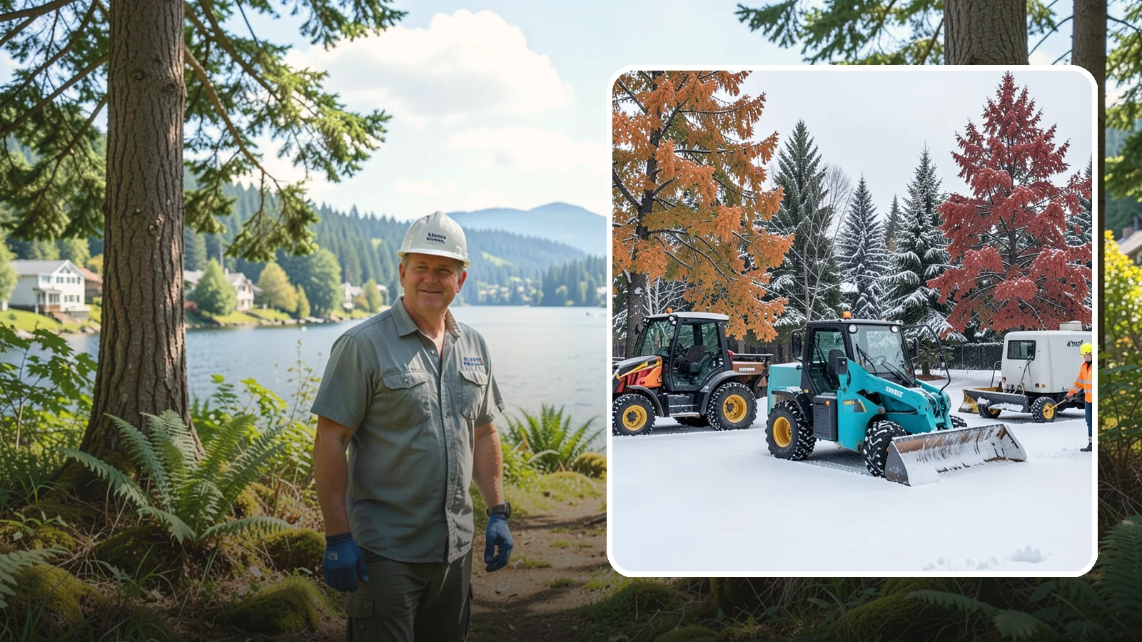 Compact Equipment Snow Removal in Milton, King County, WA - Our compact machines clear courtyards, plazas, and gated areas where full-size equipment simply cannot fit.
