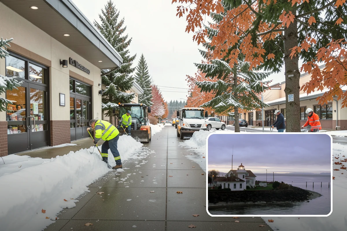 Compact Equipment Snow Removal in Mukilteo, Snohomish County, WA - Access to gated and enclosed spaces