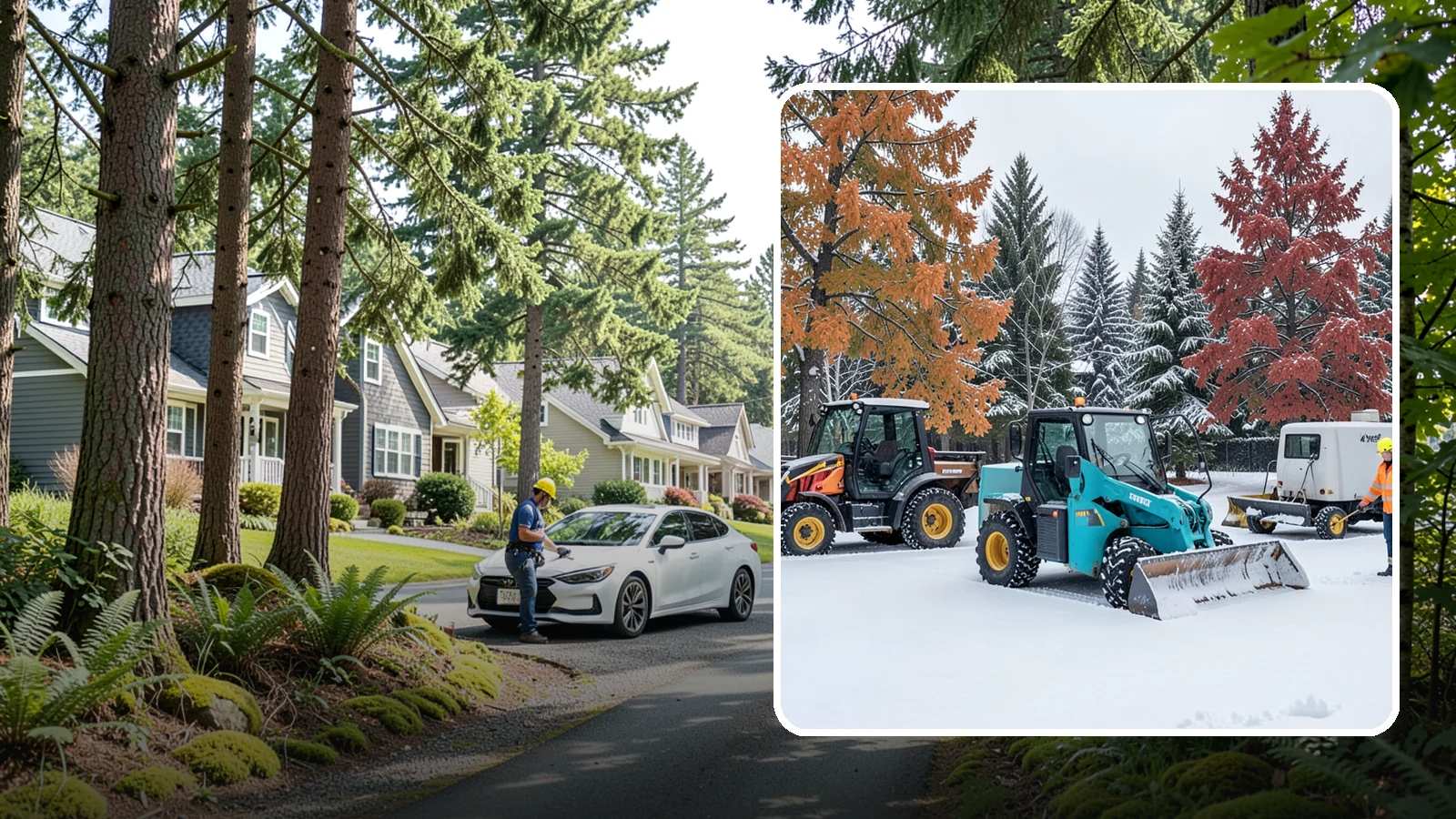 Compact Equipment Snow Removal in Normandy Park, King County, WA - Our compact machines clear courtyards, plazas, and gated areas where full-size equipment simply cannot fit.