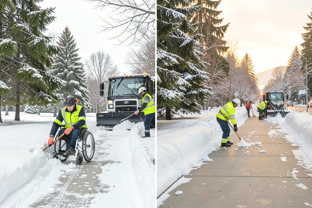 Compact Equipment Snow Removal in North Bend, King County, WA - Assess access points and surface sensitivity